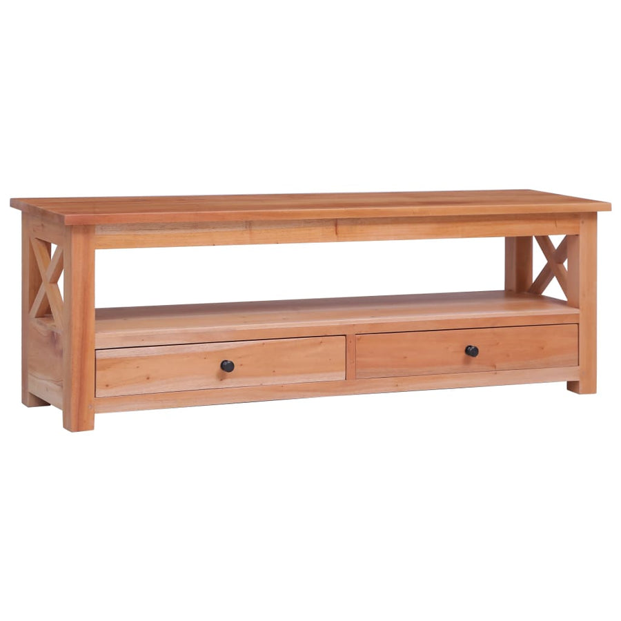 Tv-Meubel Massief Mahoniehout 120 x 30 x 40 cm Naturel