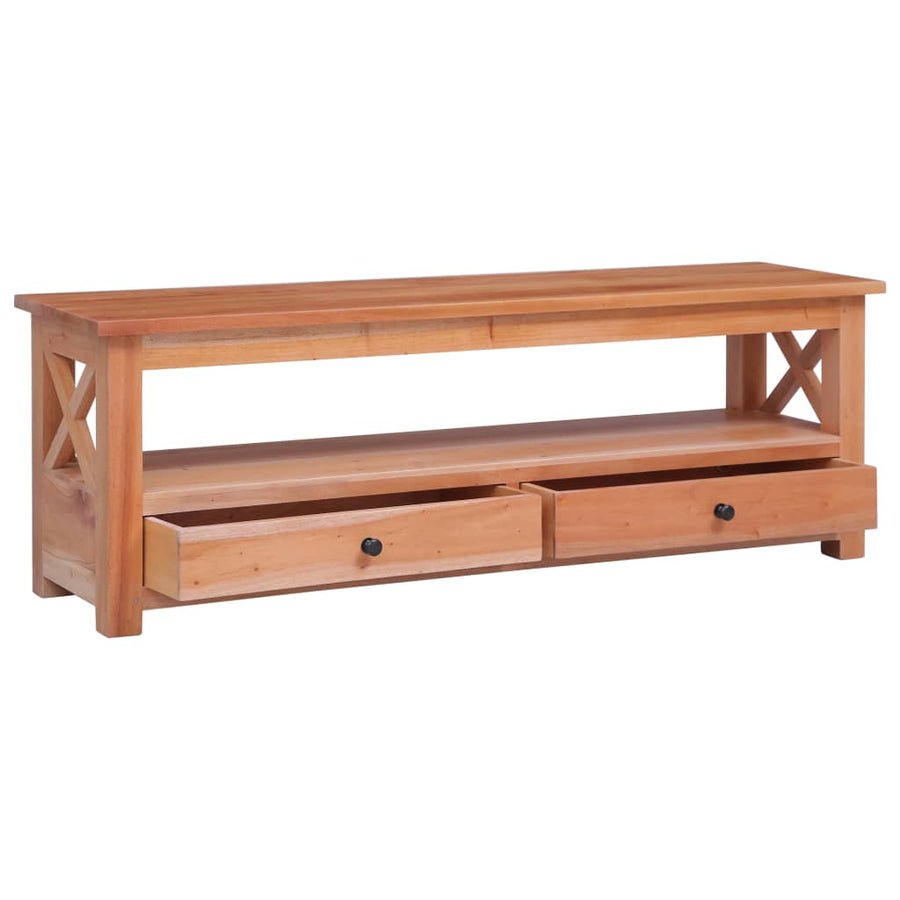 Tv-Meubel Massief Mahoniehout 120 x 30 x 40 cm Naturel