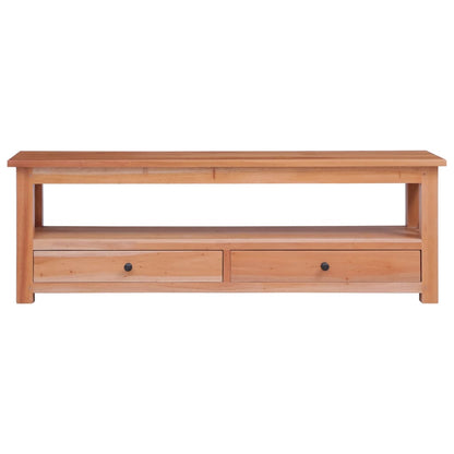 Tv-Meubel Massief Mahoniehout 120 x 30 x 40 cm Naturel