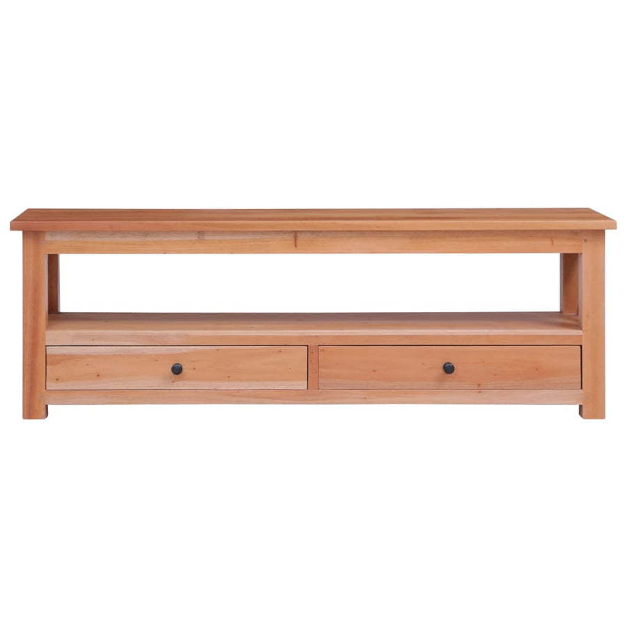Tv-Meubel Massief Mahoniehout 120 x 30 x 40 cm Naturel