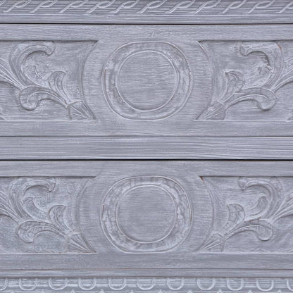 Dressoir Met 2 Lades 90X30X60 Cm Massief Mahoniehout Grijs