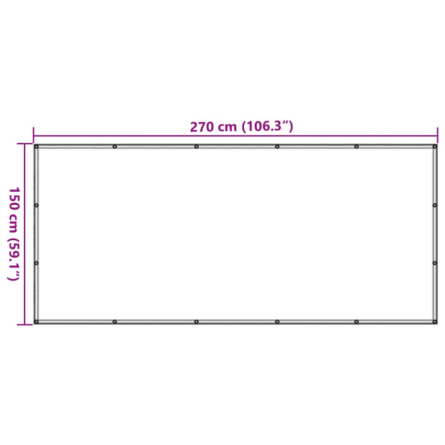 Aanhangwagennet 1,5x2,7 m HDPE zwart