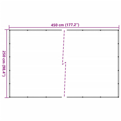 Aanhangwagennet 2,5x4,5 m HDPE zwart