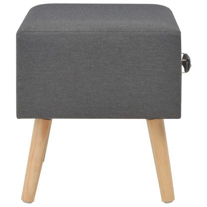 Nachtkastjes 40X35X40 Cm Stof 2 Donkergrijs