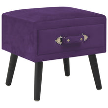 Nachtkastjes 40X35X40 Cm Fluweel Donker 2 Paars