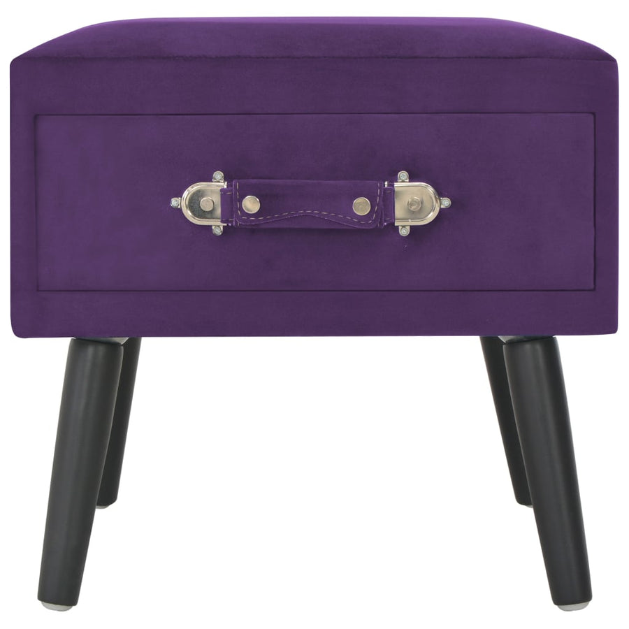 Nachtkastjes 40X35X40 Cm Fluweel Donker 2 Paars
