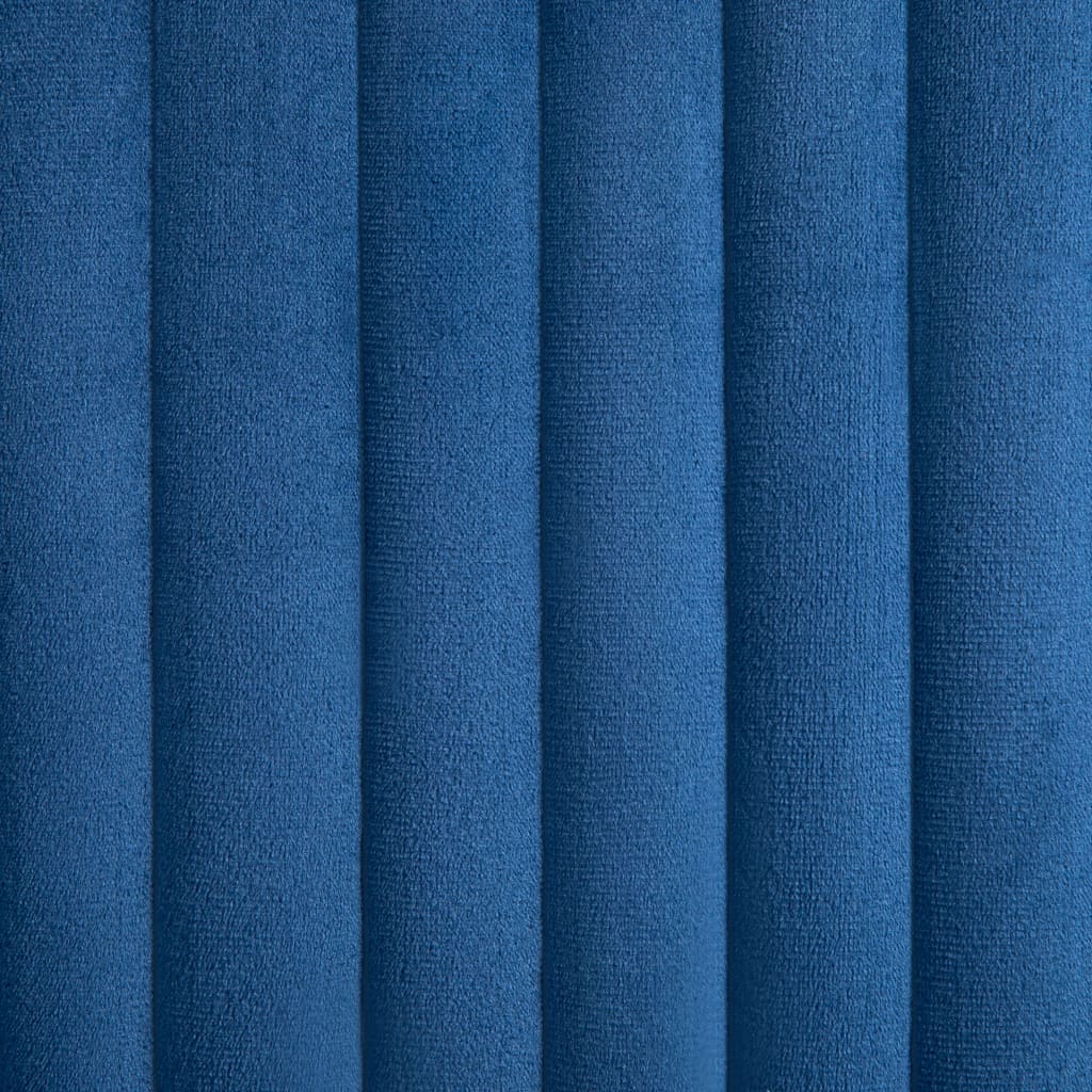 Eetkamerstoelen Fluweel 2 Blauw