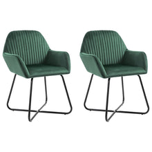 Eetkamerstoelen Fluweel 2 Groen