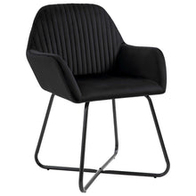 Eetkamerstoelen Fluweel 2 Zwart