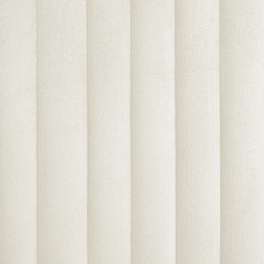 Eetkamerstoelen 2 St Fluweel Crèmekleurig