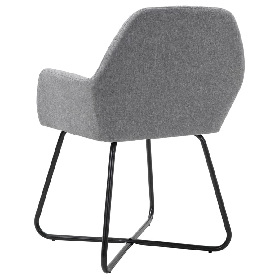 Eetkamerstoelen Stof 2 Lichtgrijs