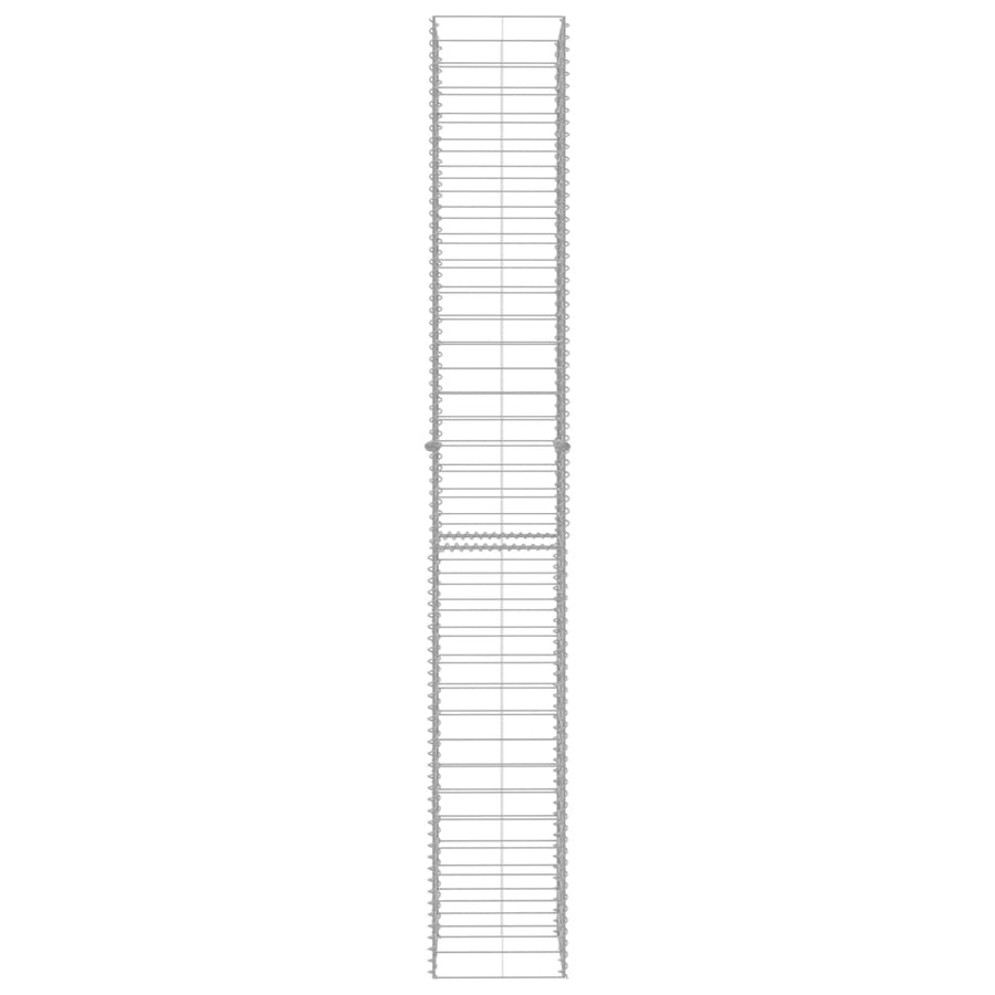 Schanskorven 3 St 25X25X197 Cm Gegalvaniseerd Staal