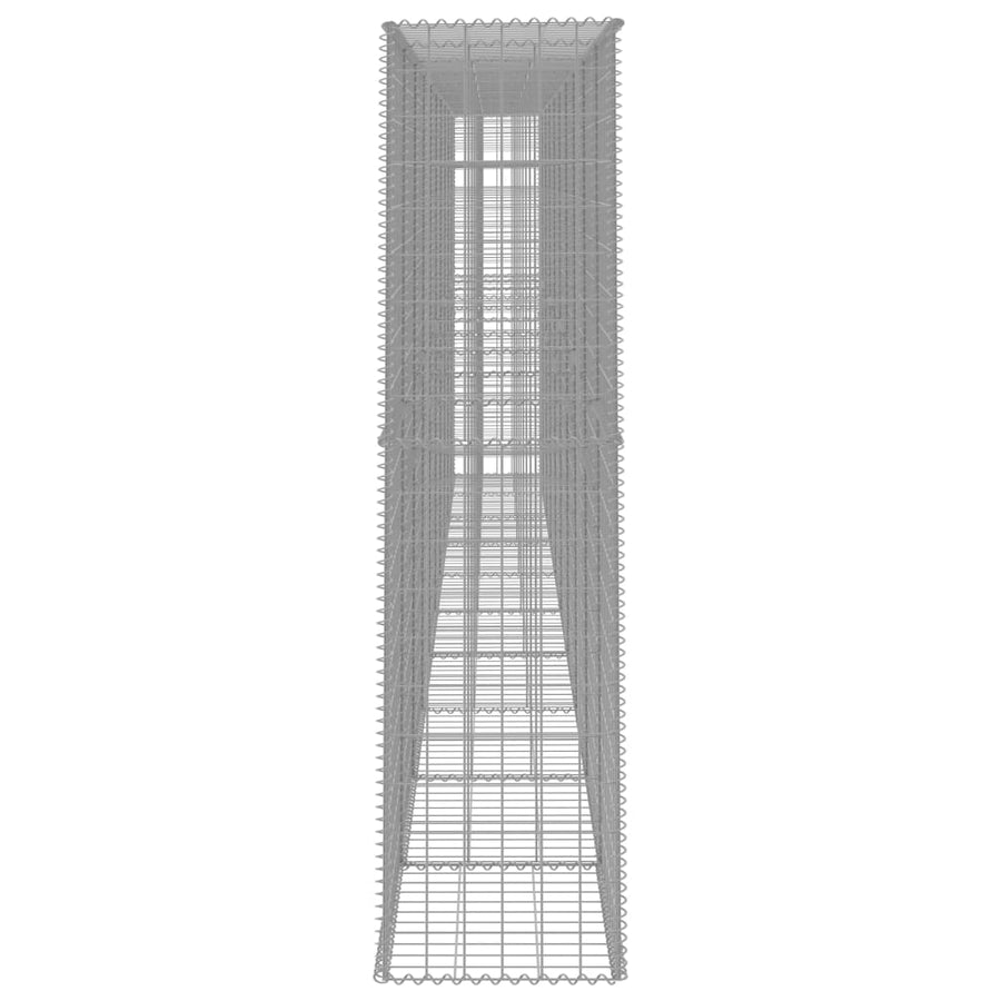Schanskorfmuur Met Deksel 600X50X200 Cm Gegalvaniseerd Staal