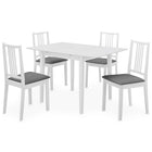 5-piece Dining Set MDF white