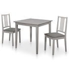 3-piece Dining Set MDF grey
