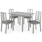 5-piece Dining Set MDF grey