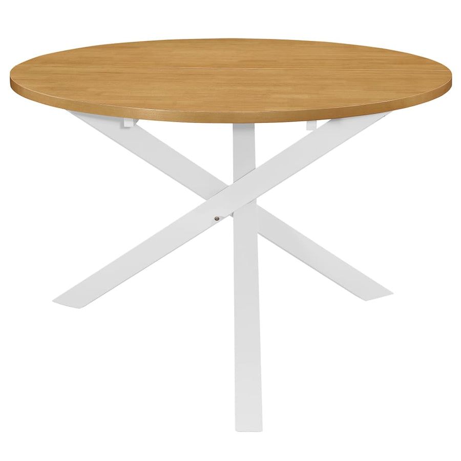 -Delige Eethoek Mdf Bruin en wit
