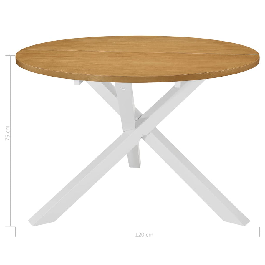 -Delige Eethoek Mdf Bruin en wit