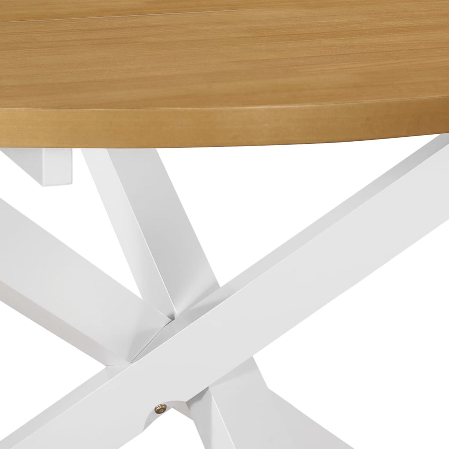-Delige Eethoek Mdf Bruin en wit