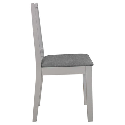 Eetkamerstoelen Met Kussens 6 St Massief Hout Grijs