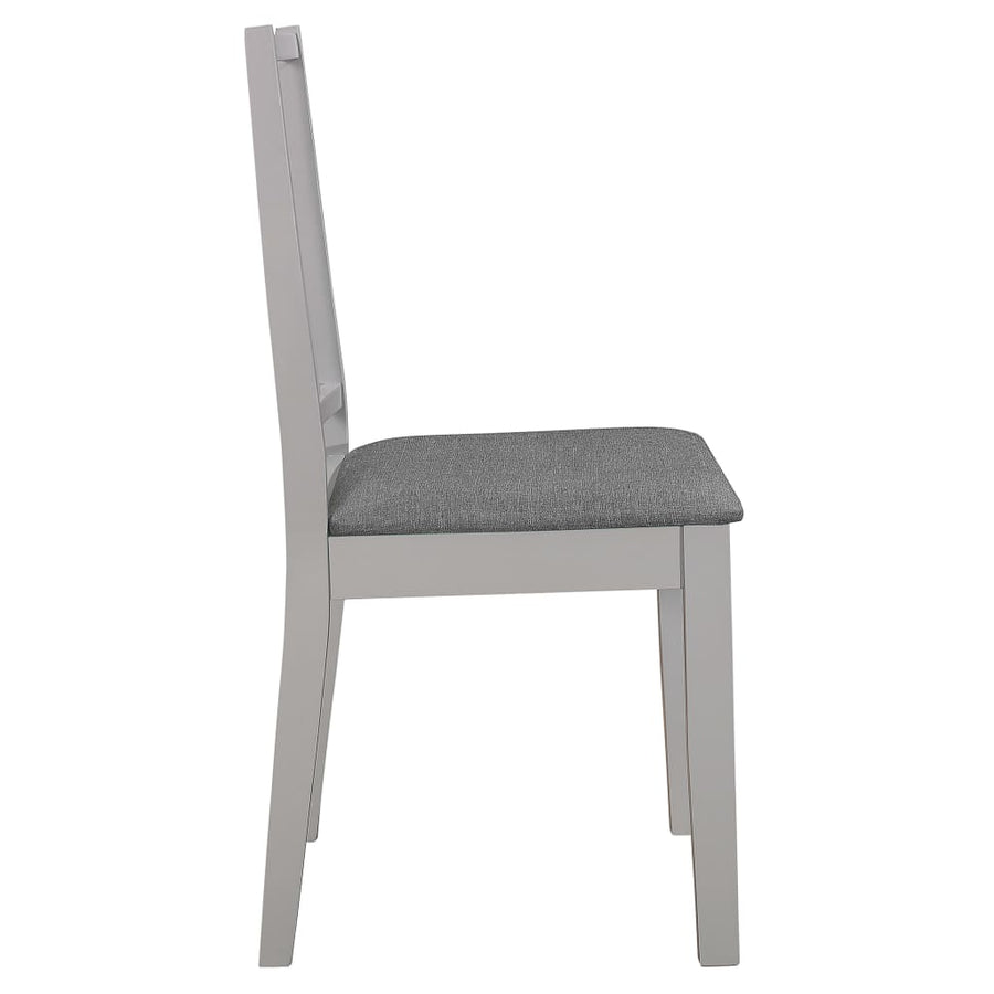 Eetkamerstoelen Met Kussens 6 St Massief Hout Grijs