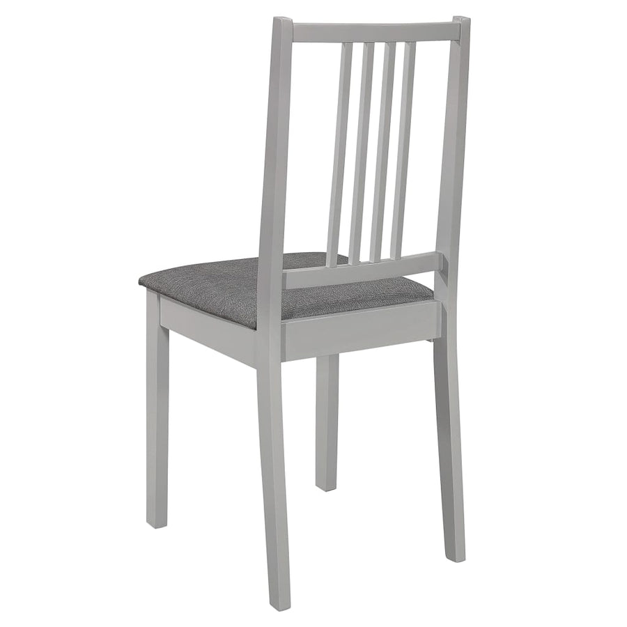 Eetkamerstoelen Met Kussens 6 St Massief Hout Grijs