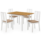 Eethoek 5-delig MDF wit 80-120x80x74 cm