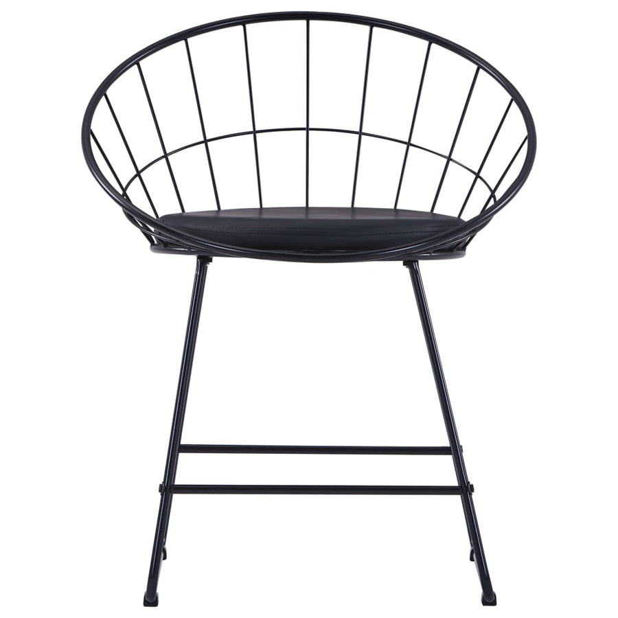 Eetkamerstoelen Met Kunstleren Zittingen Staal 4