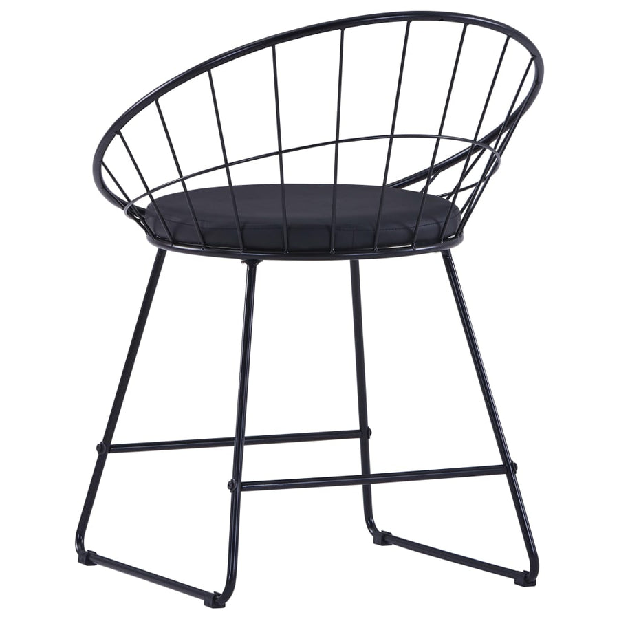 Eetkamerstoelen Met Kunstleren Zittingen Staal 4