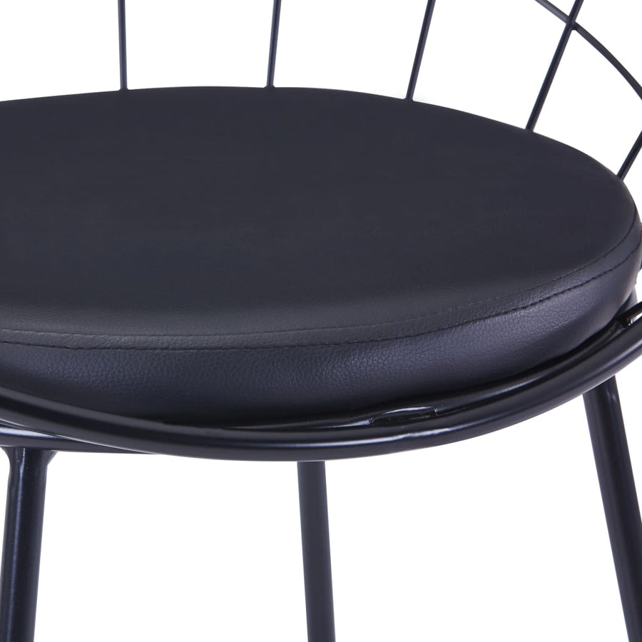 Eetkamerstoelen Met Kunstleren Zittingen Staal 4