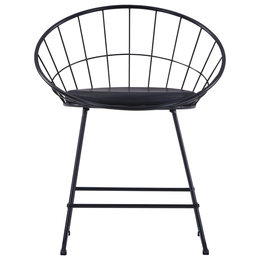 Eetkamerstoelen Met Kunstleren Zittingen Staal 6