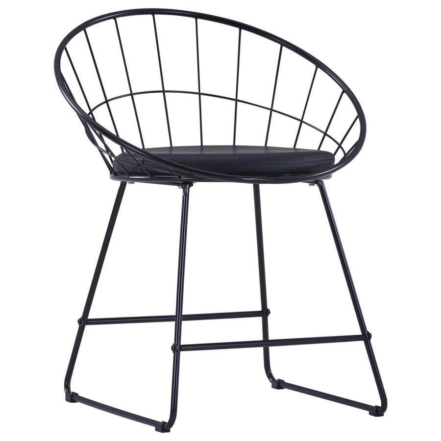 Eetkamerstoelen Met Kunstleren Zittingen Staal 6