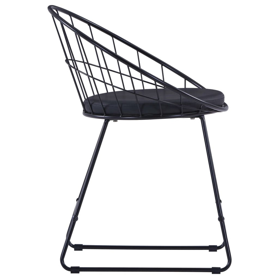 Eetkamerstoelen Met Kunstleren Zittingen Staal 6