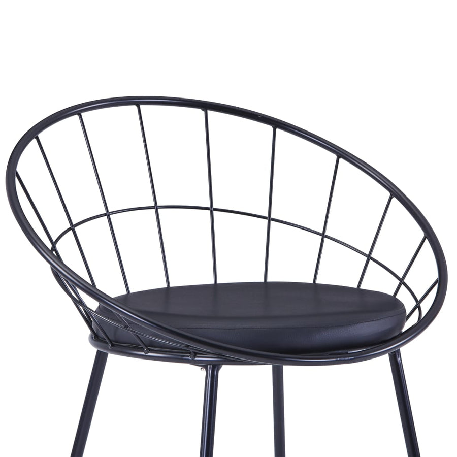 Eetkamerstoelen Met Kunstleren Zittingen Staal 6