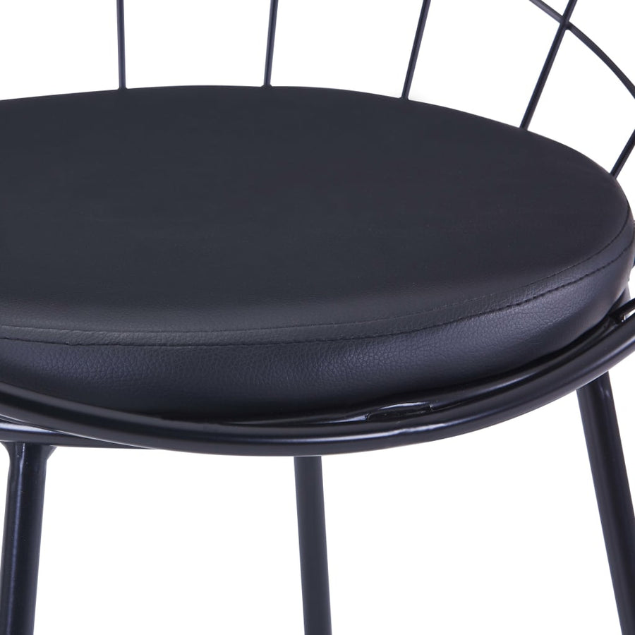 Eetkamerstoelen Met Kunstleren Zittingen Staal 6