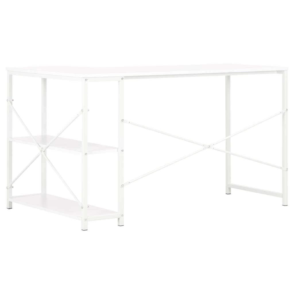Computerbureau 120X72X70 Cm Wit L-vormig bureau
