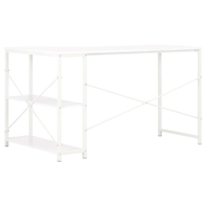 Computerbureau 120X72X70 Cm Wit L-vormig bureau