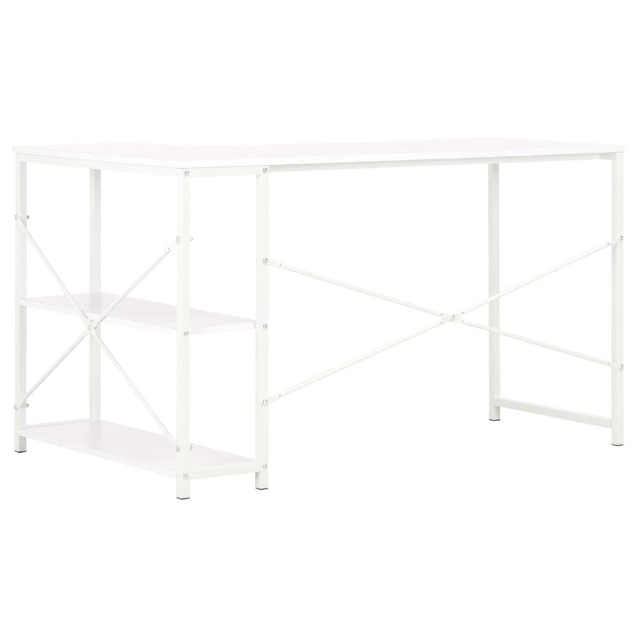 Computerbureau 120X72X70 Cm Wit L-vormig bureau