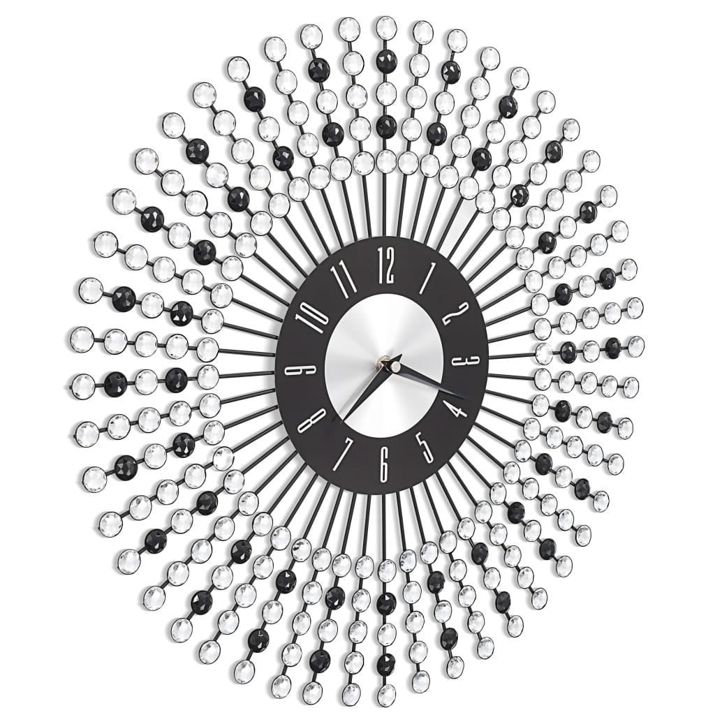 Wandklok Metaal 43 cm Zwart