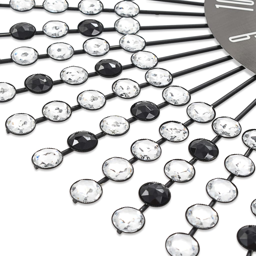 Wandklok Metaal 43 cm Zwart