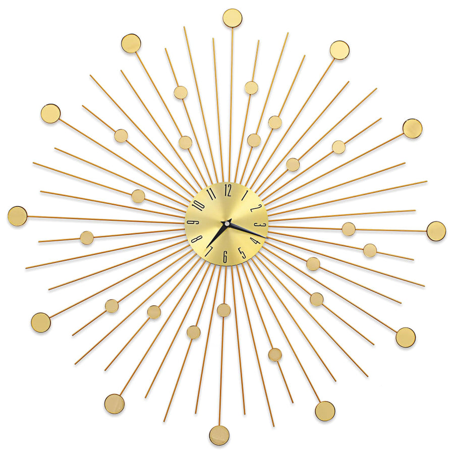 Wandklok Metaal Kleurig 70 cm Goud