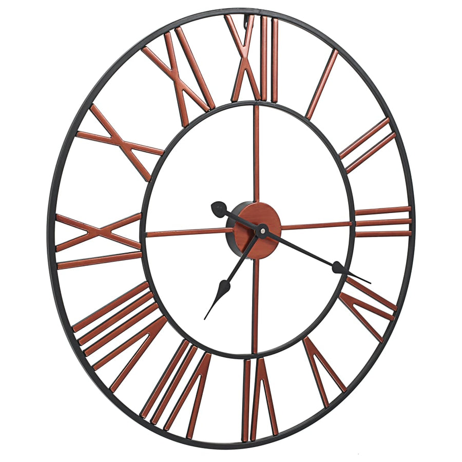 Wandklok Metaal 58 cm Rood