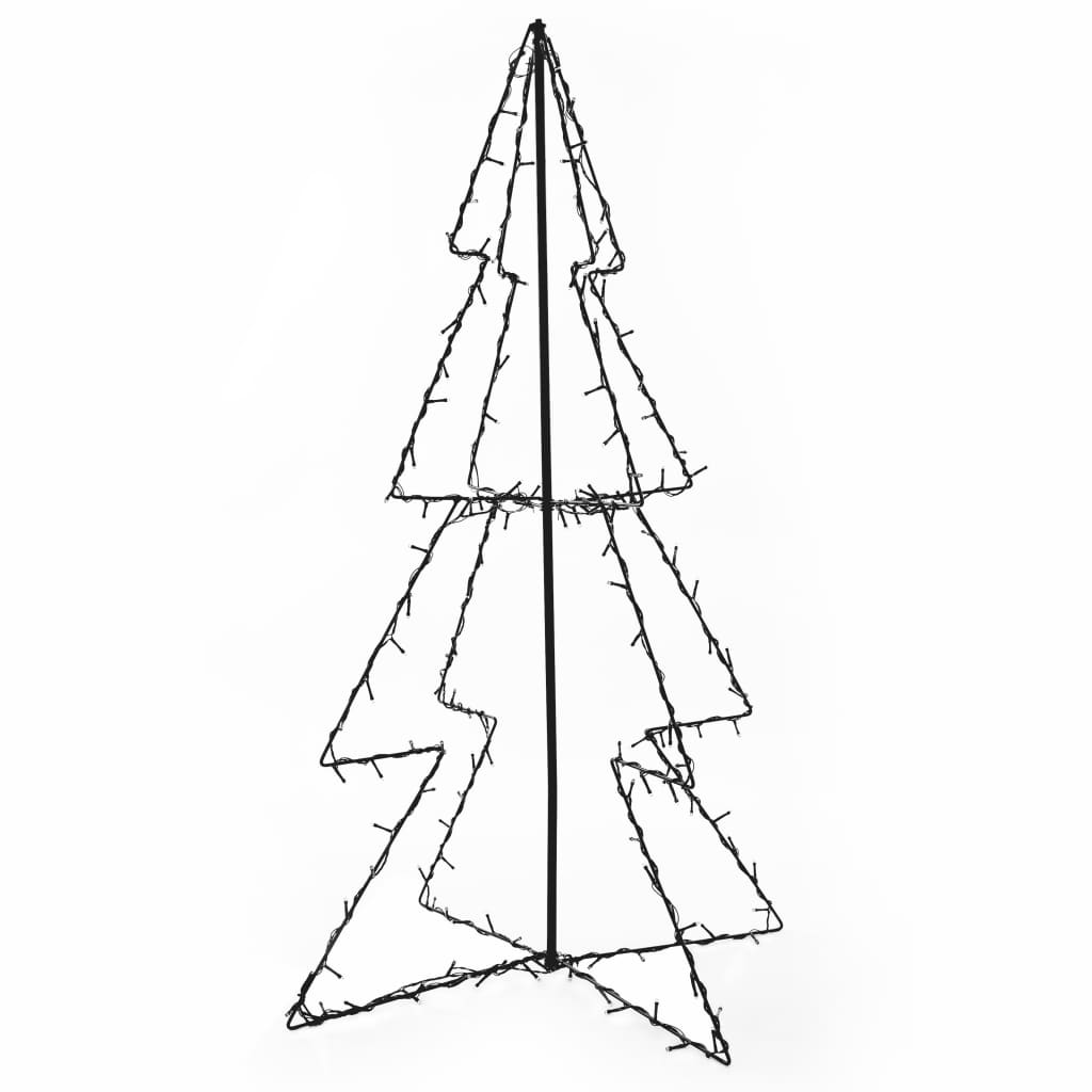 Kegelkerstboom 160 Led's Binnen En Buiten 78X120 Cm Warmwit 120 x 78 cm