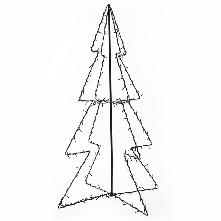 Kegelkerstboom 160 Led's Binnen En Buiten 78X120 Cm Warmwit 120 x 78 cm