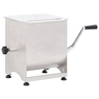 Meat mixer with stainless steel tub, silver-colored