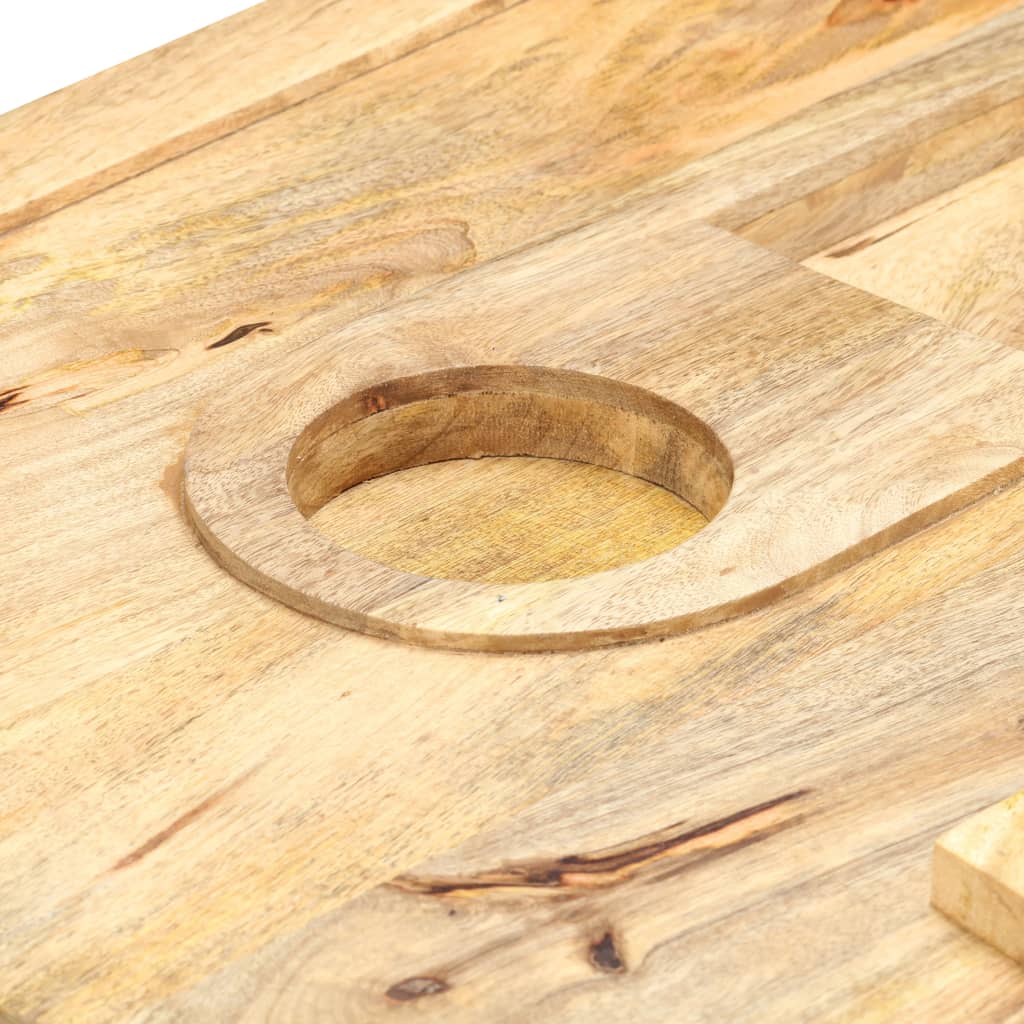 Salontafel Cassettestijl 100X52X45 Cm Massief Mangohout