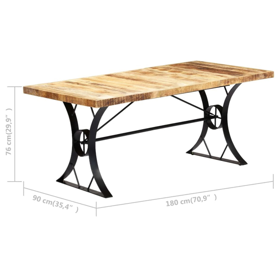 Eettafel 180X90X76 Cm Massief Mangohout