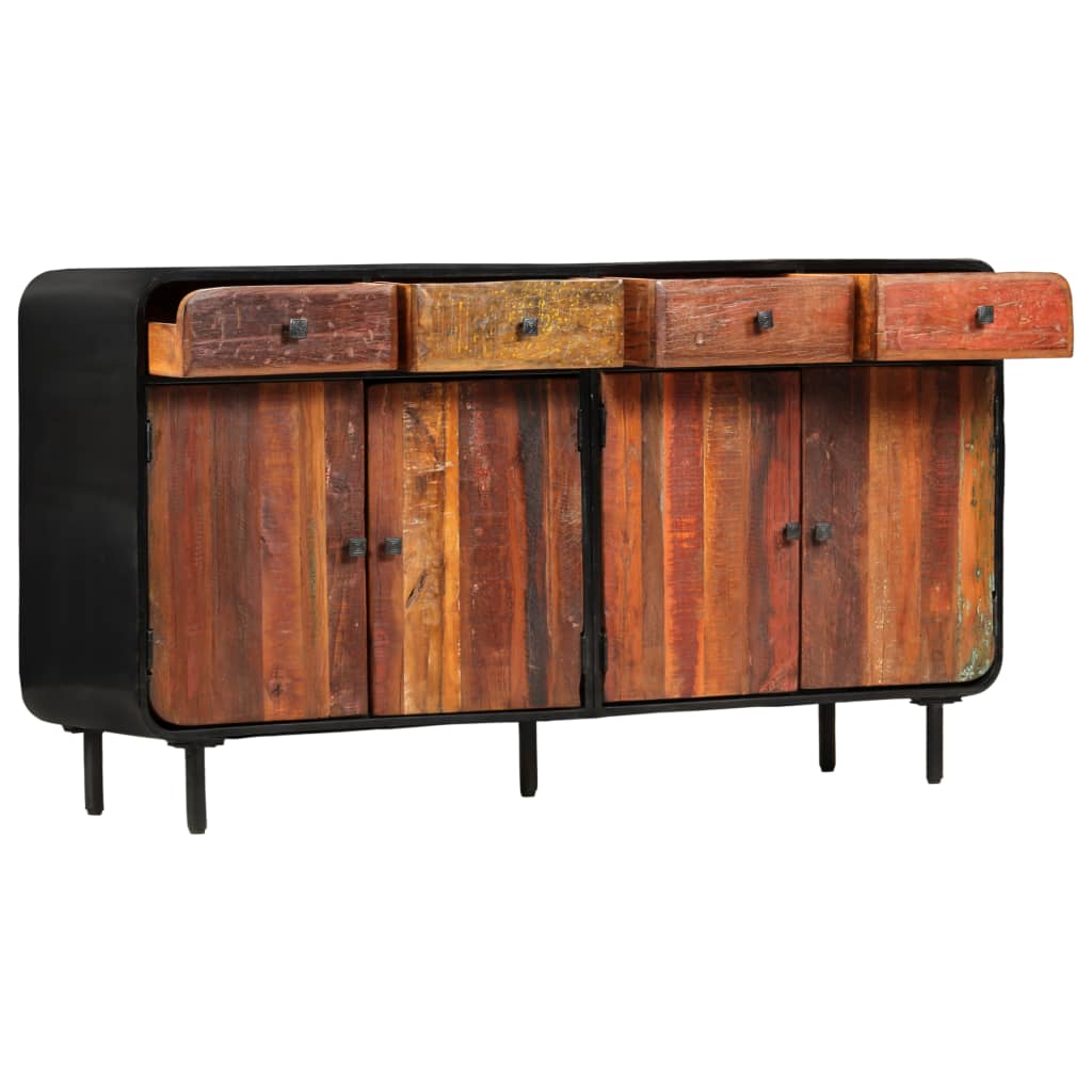 Dressoir 140X35X76 Cm Massief Gerecycled Hout