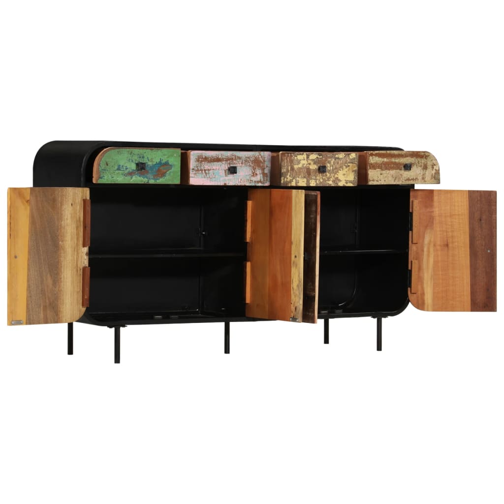 Dressoir 140X35X76 Cm Massief Gerecycled Hout