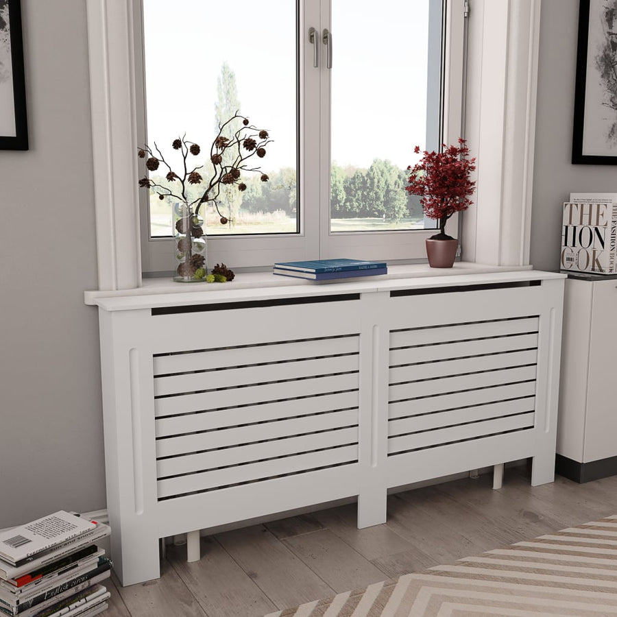 Radiatorombouw 72X9X8,5 Cm Mdf 1 172 x 19 x 81.5 cm Wit